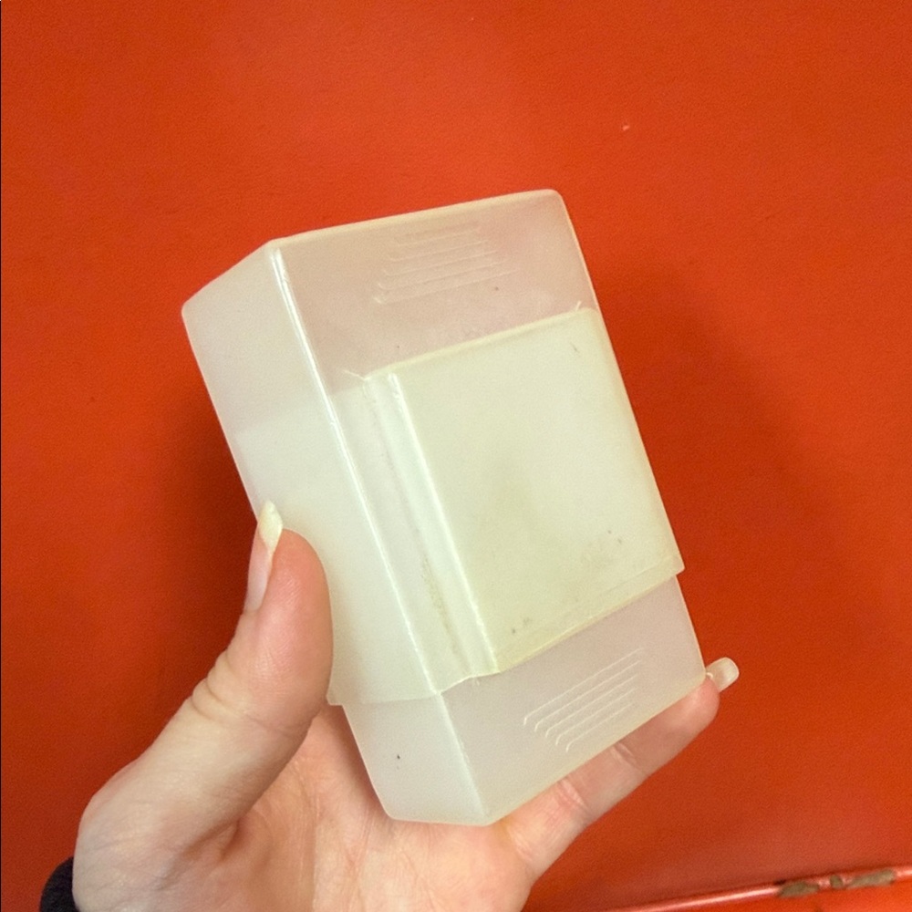 Cigarette holder with space for matches White Plastic Storage Container